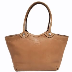 COACH Tan Leather Bleecker Large Shoulder Tote
